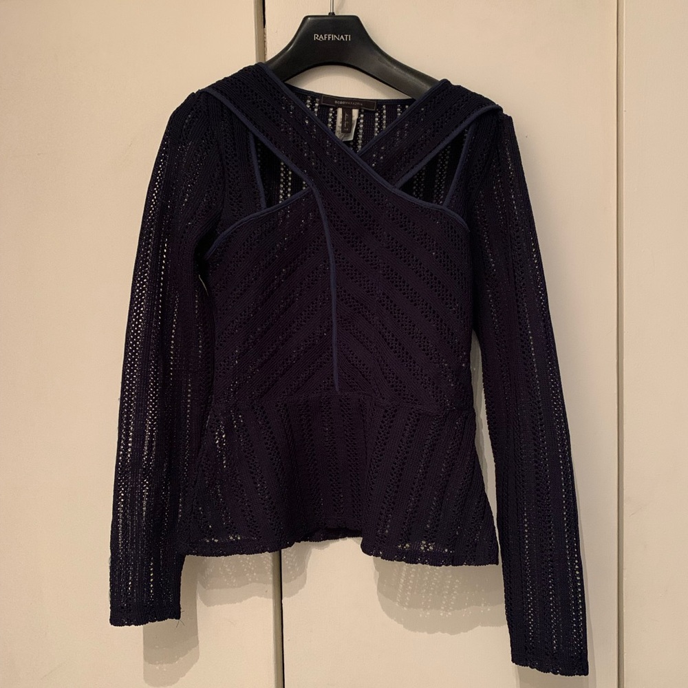 BCBG Maxazria Blue Top XS